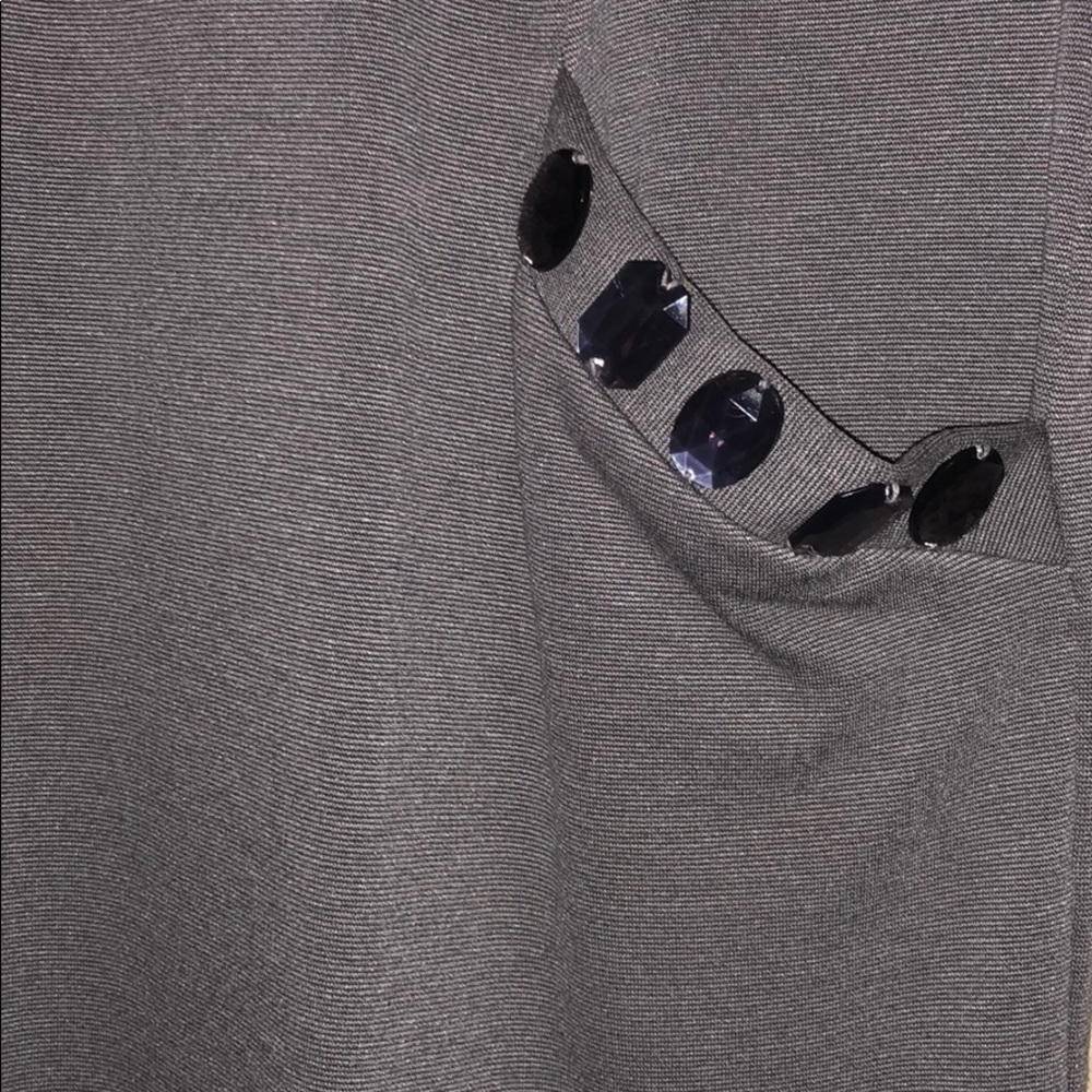 ABS gray shift dress w/pocket size large